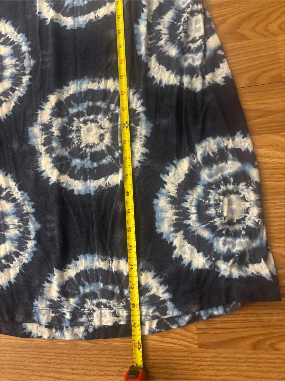 Koolaburra By Ugg Navy & White Tie-Dye Sleeveless Maxi Dress Size Medium - Picture 5 of 8